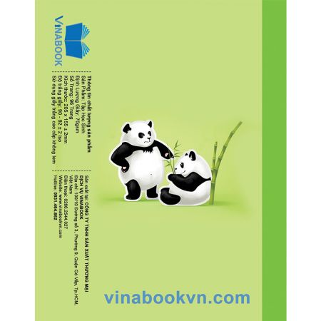 Vở Vinabook Gấu Trúc 96 - 200 trang
