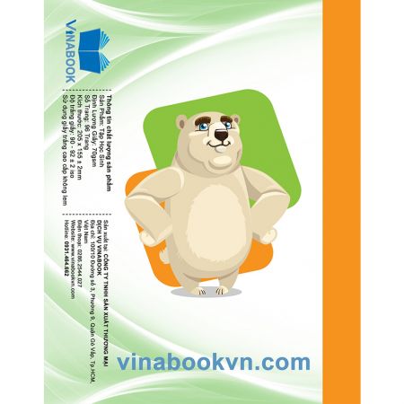 Vở Vinabook Gấu Trúc 96 - 200 trang