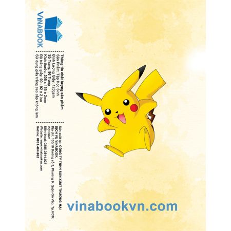 Vở Vinabook Pokemon 96 trang