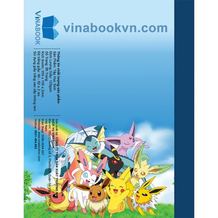 Vở Vinabook Pokemon 96 trang