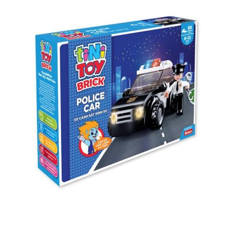 Đồ chơi lắp ráp Tinitoy xe cảnh sát hình sự Juno