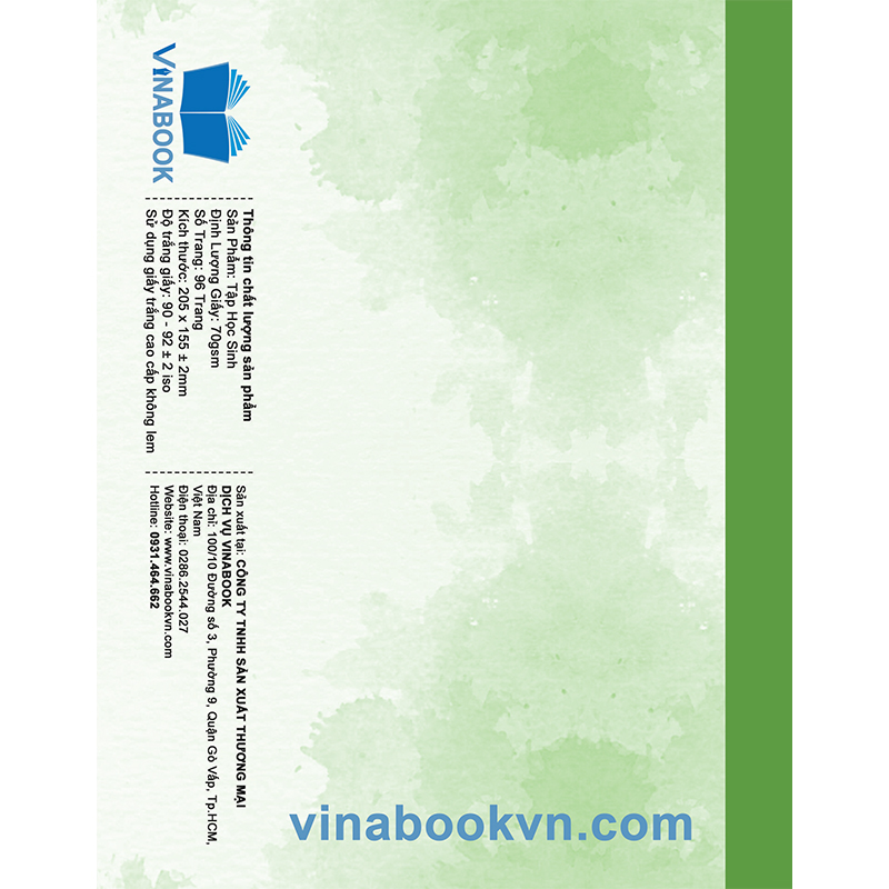 Vở Vinabook Gấu Trúc 96 - 200 trang