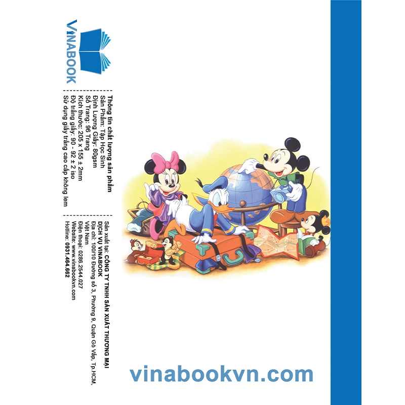 Vở Vinabook Mickey 96 - 200 trang
