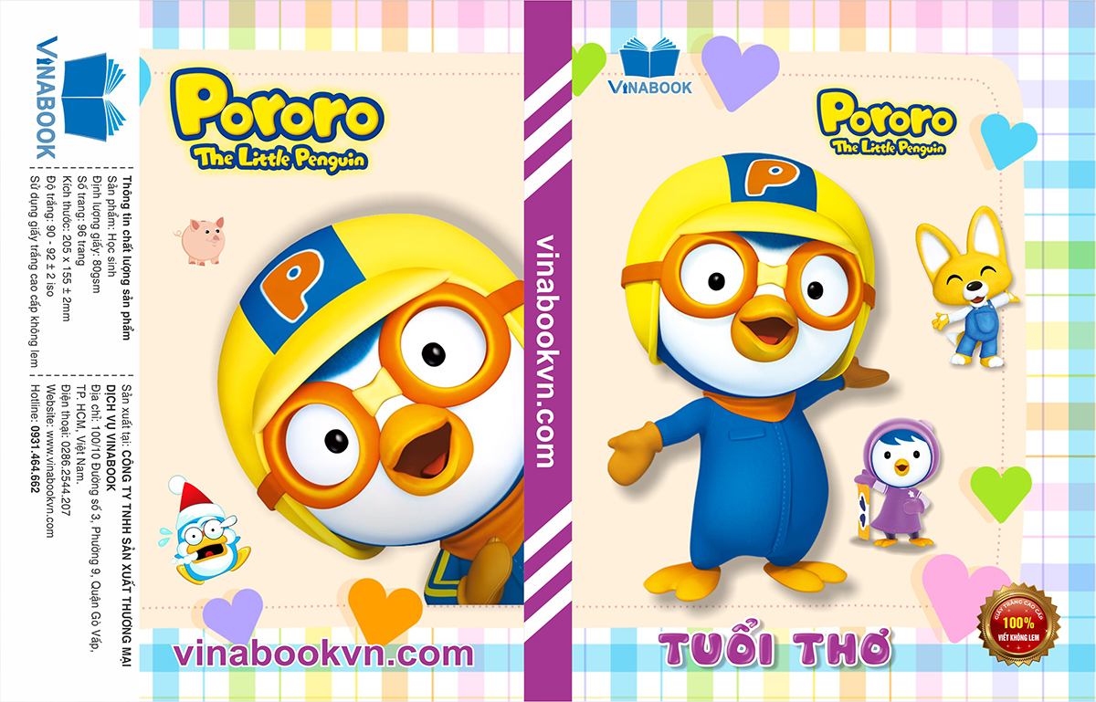 Vở Vinabook 5A Pororo 96 trang