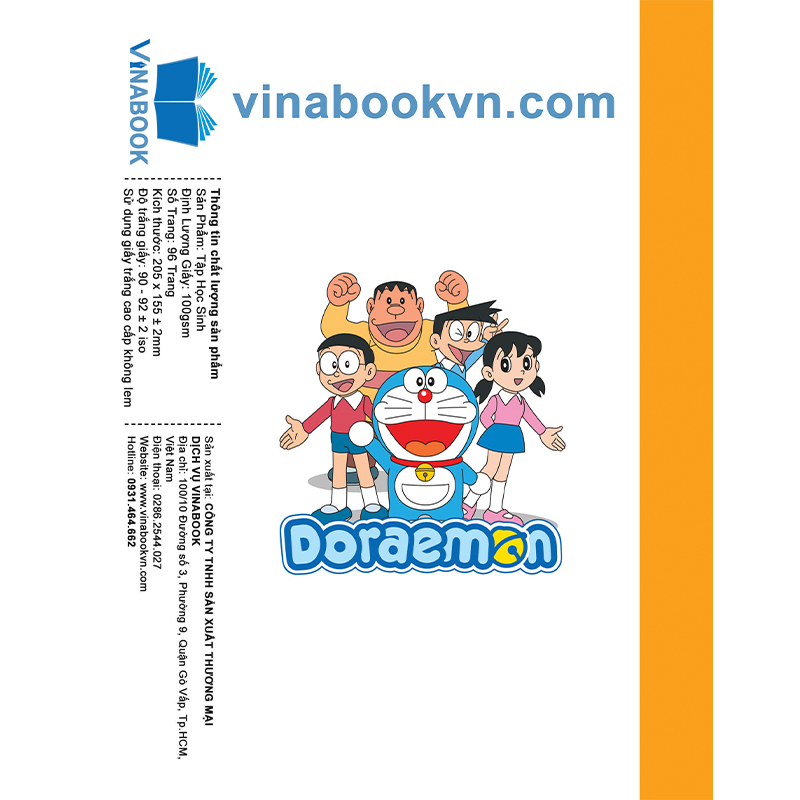 Vở Vinabook Doremon 96 trang