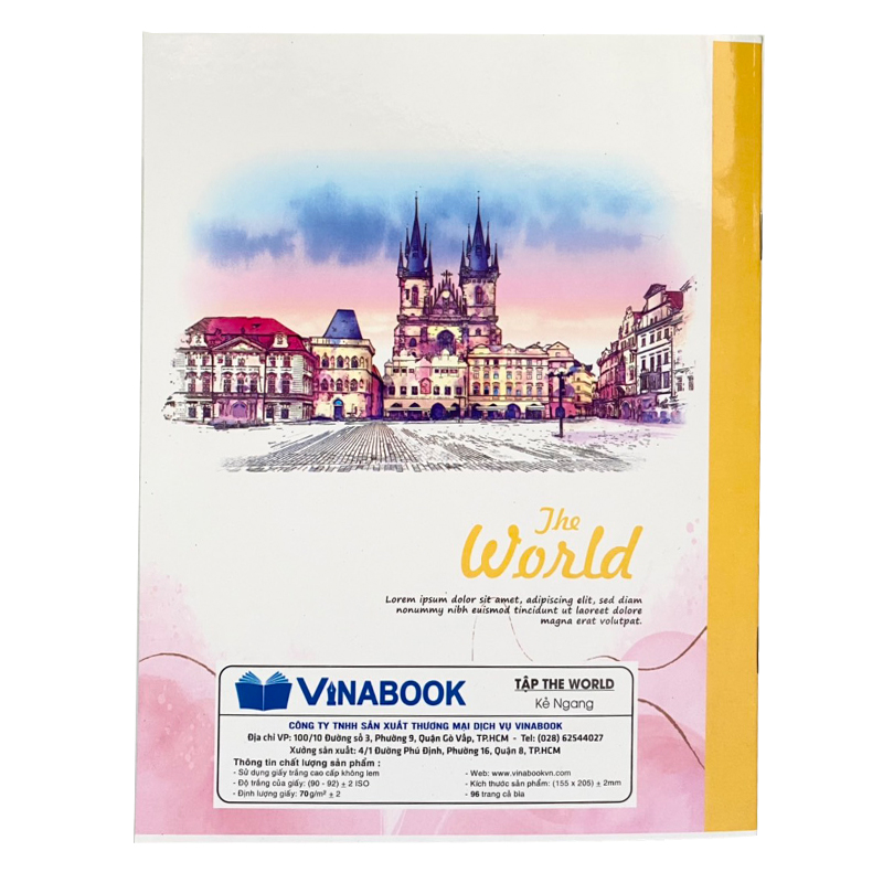 Vở Vinabook phong cảnh thế giới 96 trang