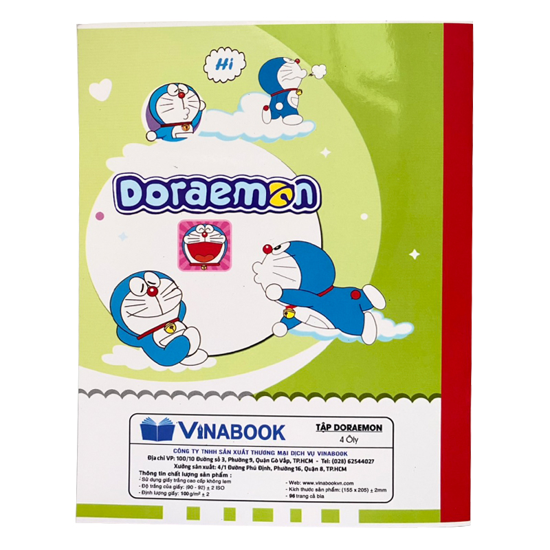 Vở Vinabook Doreamon 96 trang ( 40ly)